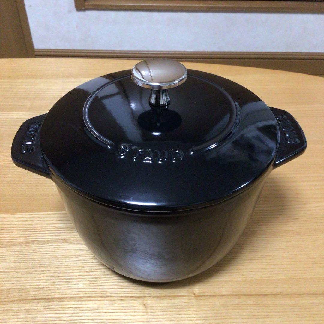 ストウブ　ココットごはん　ブラック