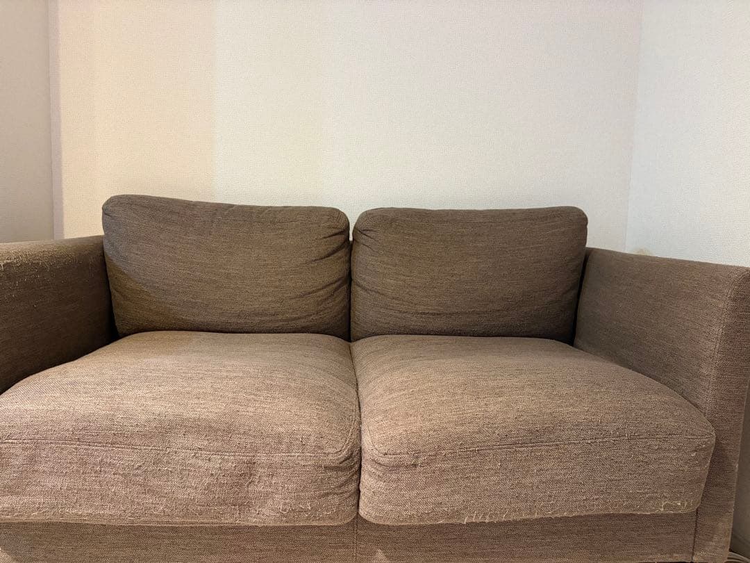 【ニトリ】カウチソファ 布張りタイプ 2人掛けソファ ファブリックソファ