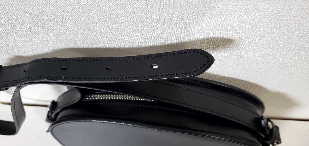 万双 ブライドル ショルダーバッグ ブラック