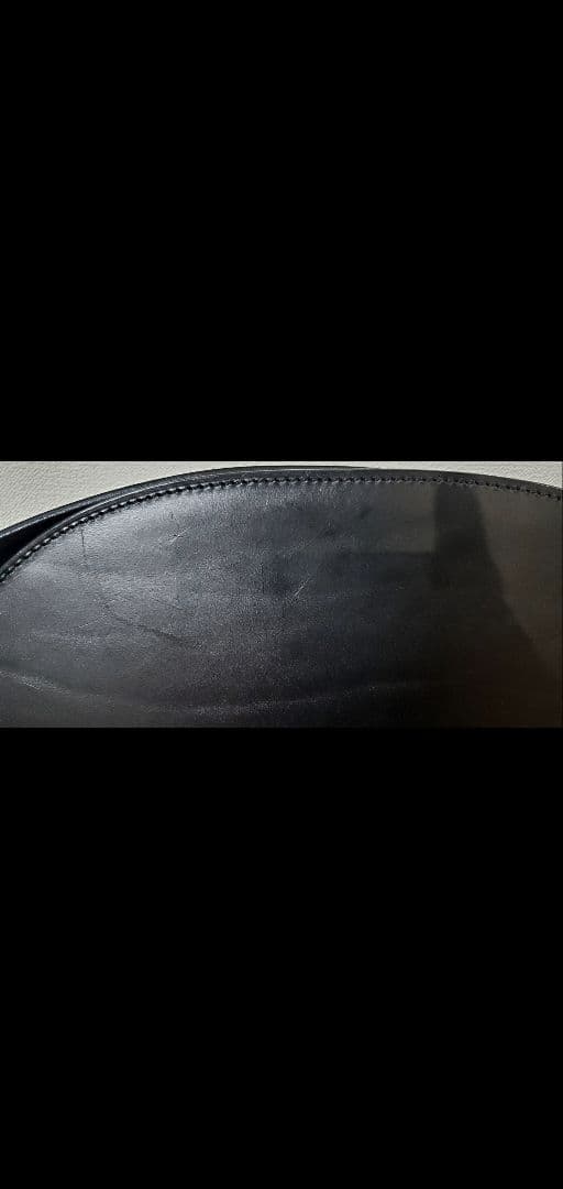 万双 ブライドル ショルダーバッグ ブラック