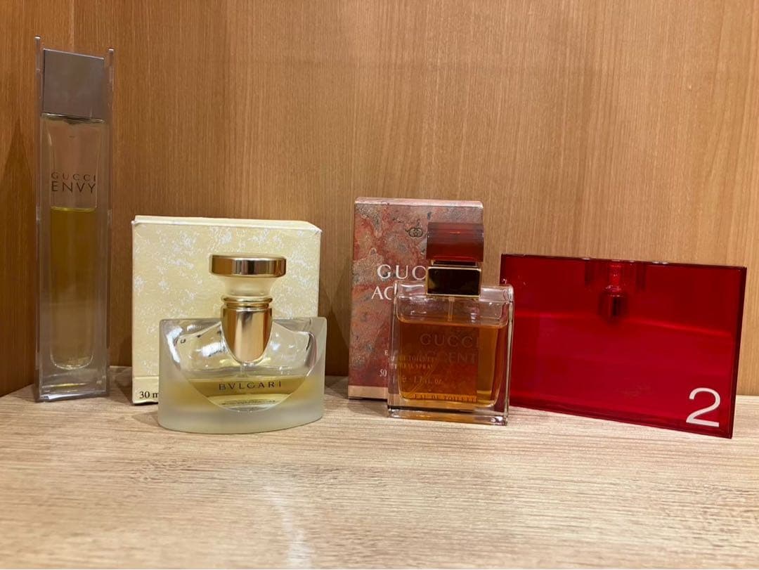 ◇グッチ、ブルガリ香水4点セット