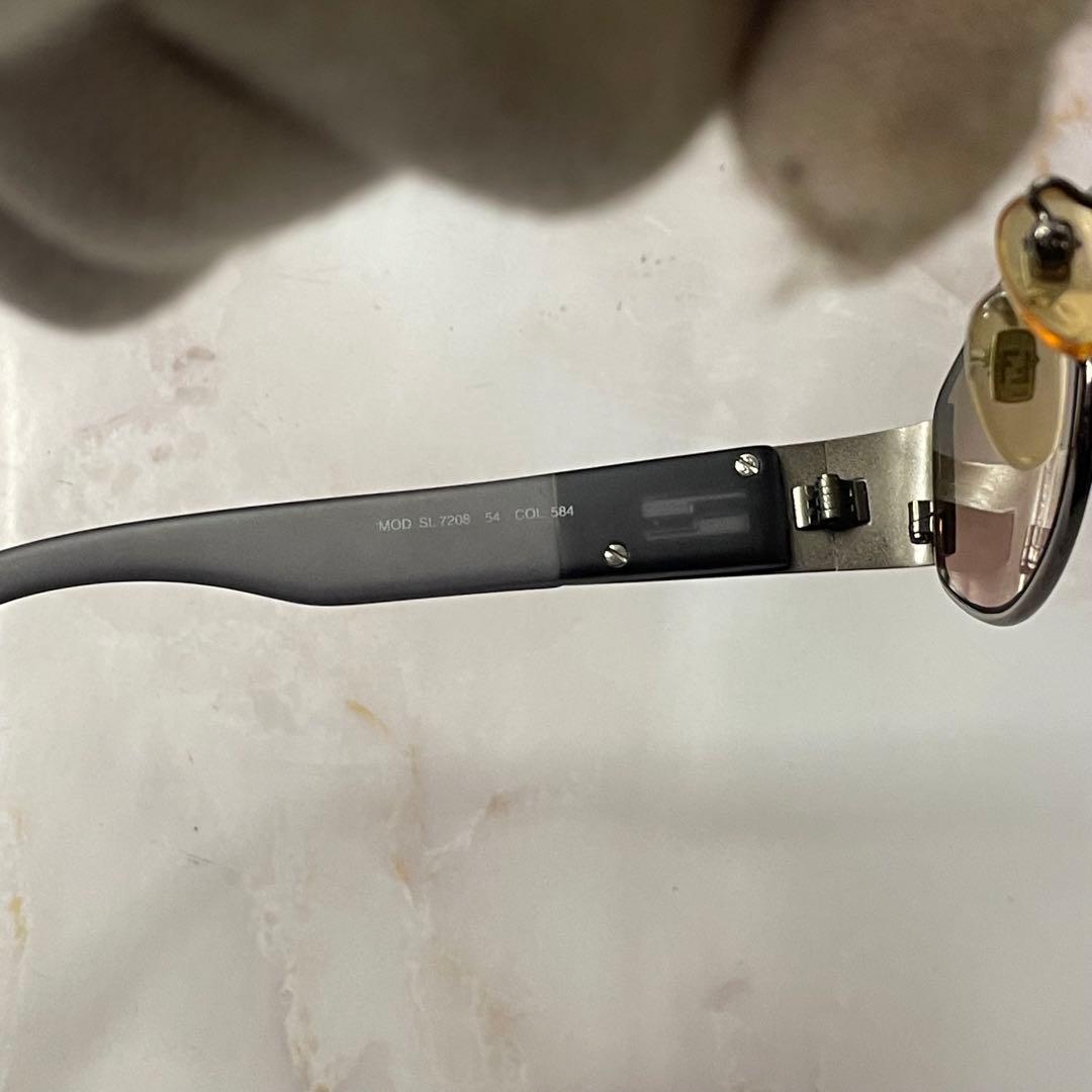 FENDI オーバル y2k アンティーク レトロ メガネ ケース付き