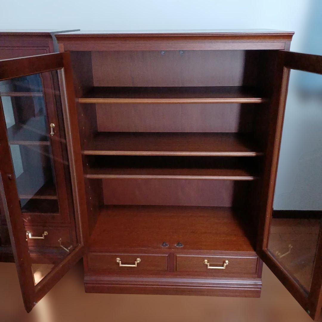 【マルニ】地中海ロイヤルシリーズ サイドボード キャビネット カップボード 飾棚