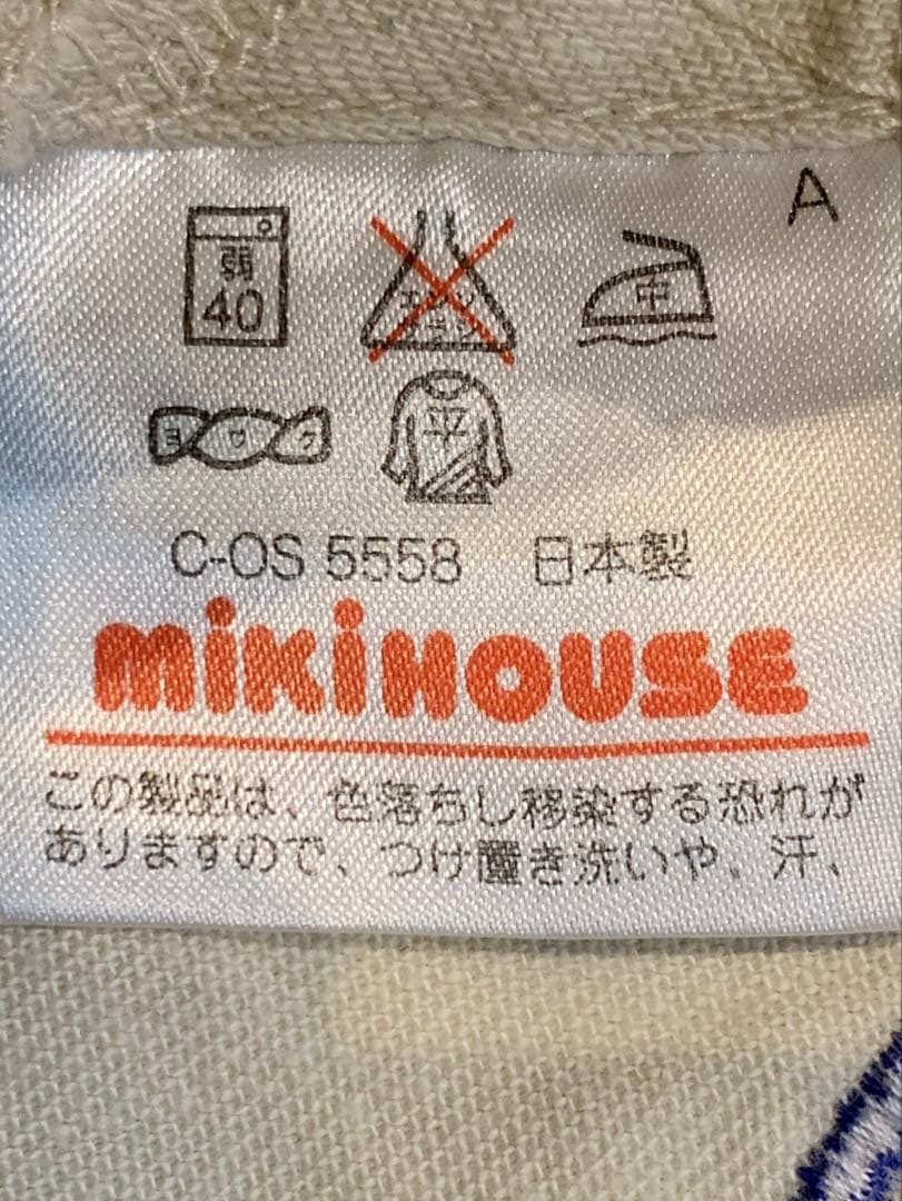 美品 MIKIHOUSE ミキハウス サロペット 90cm ベースボール 刺繍