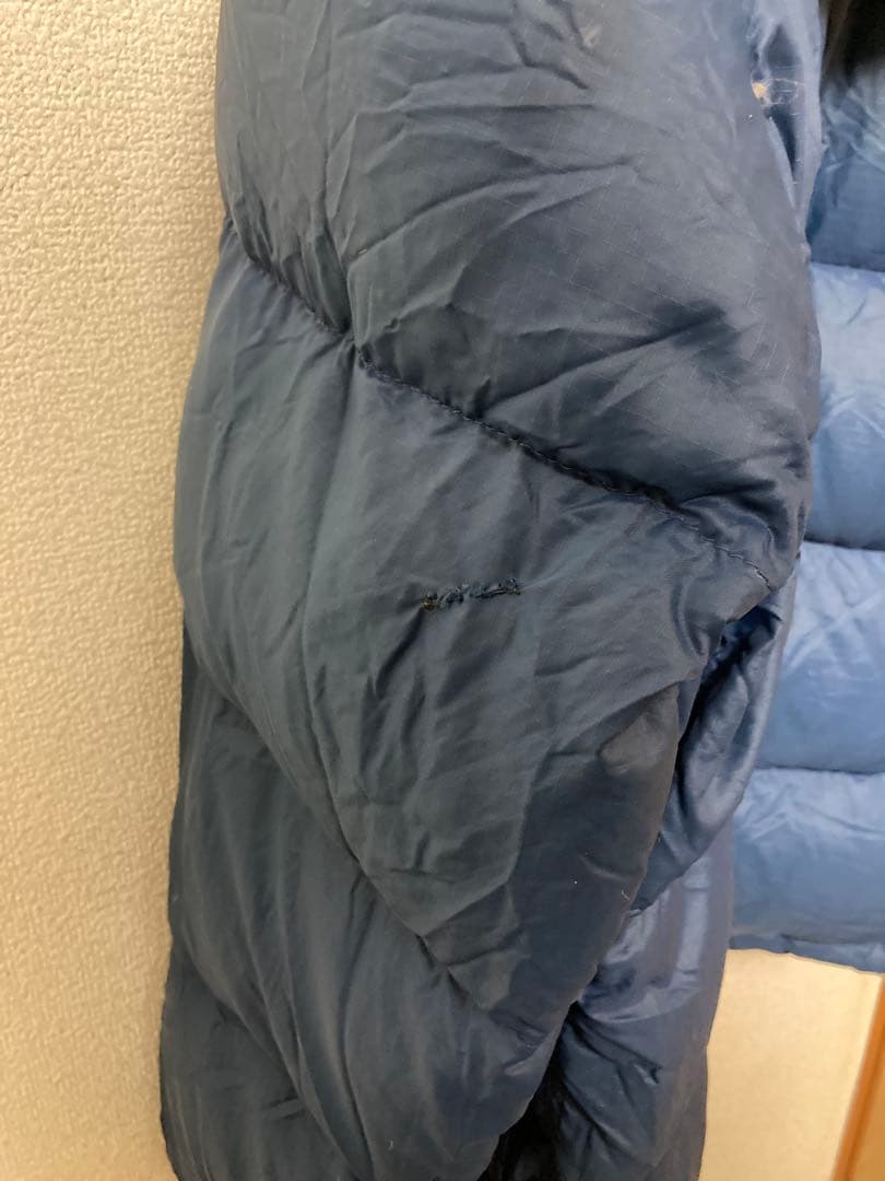 フード付 70sノースフェイス茶タグシェラパーカー ダウンジャケットUSA製