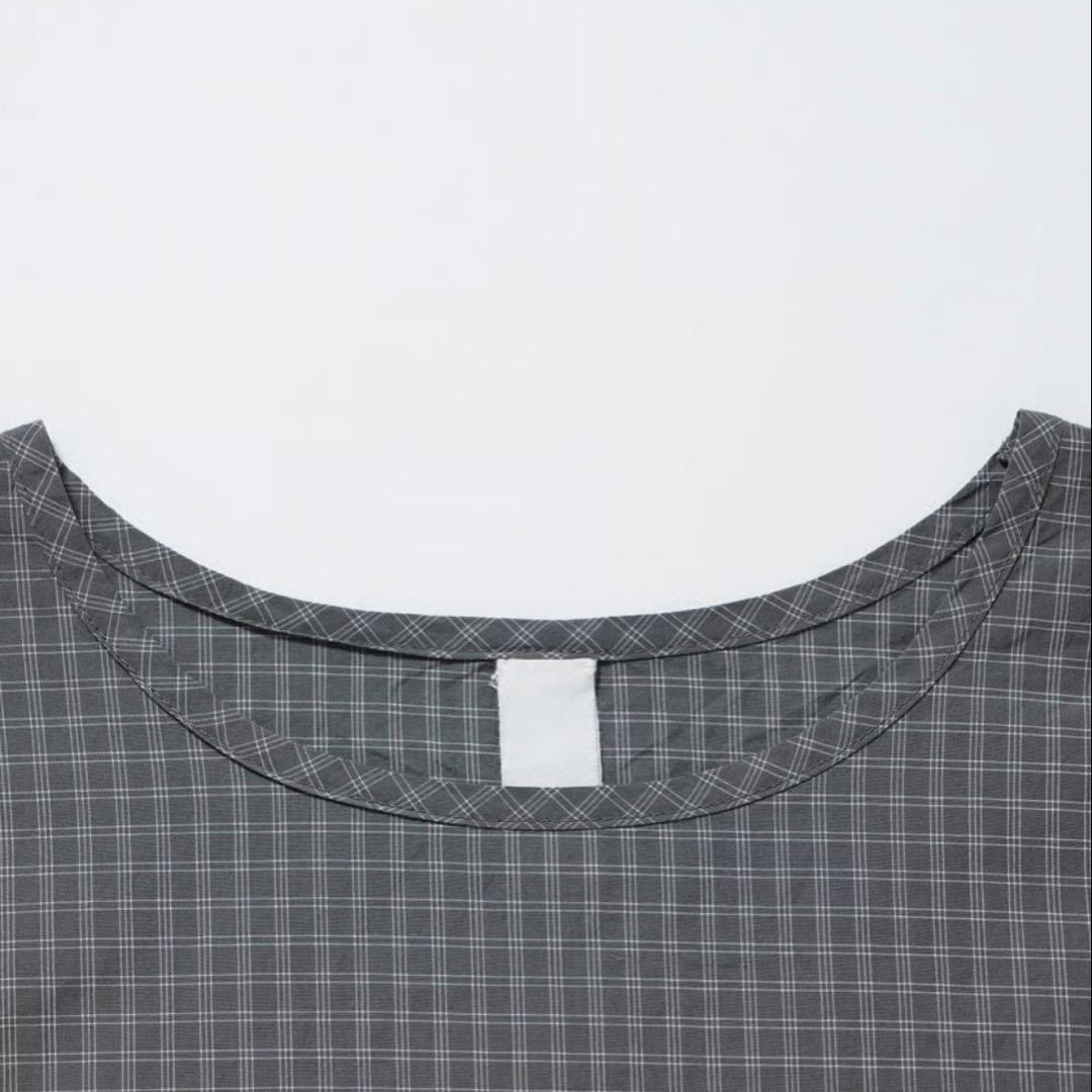 トップス 2025AW yoli Check simple blouse