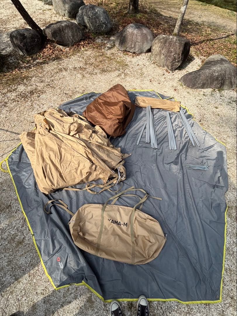 カマボコテント3M 付属セット　カマザシキ　カマシールド