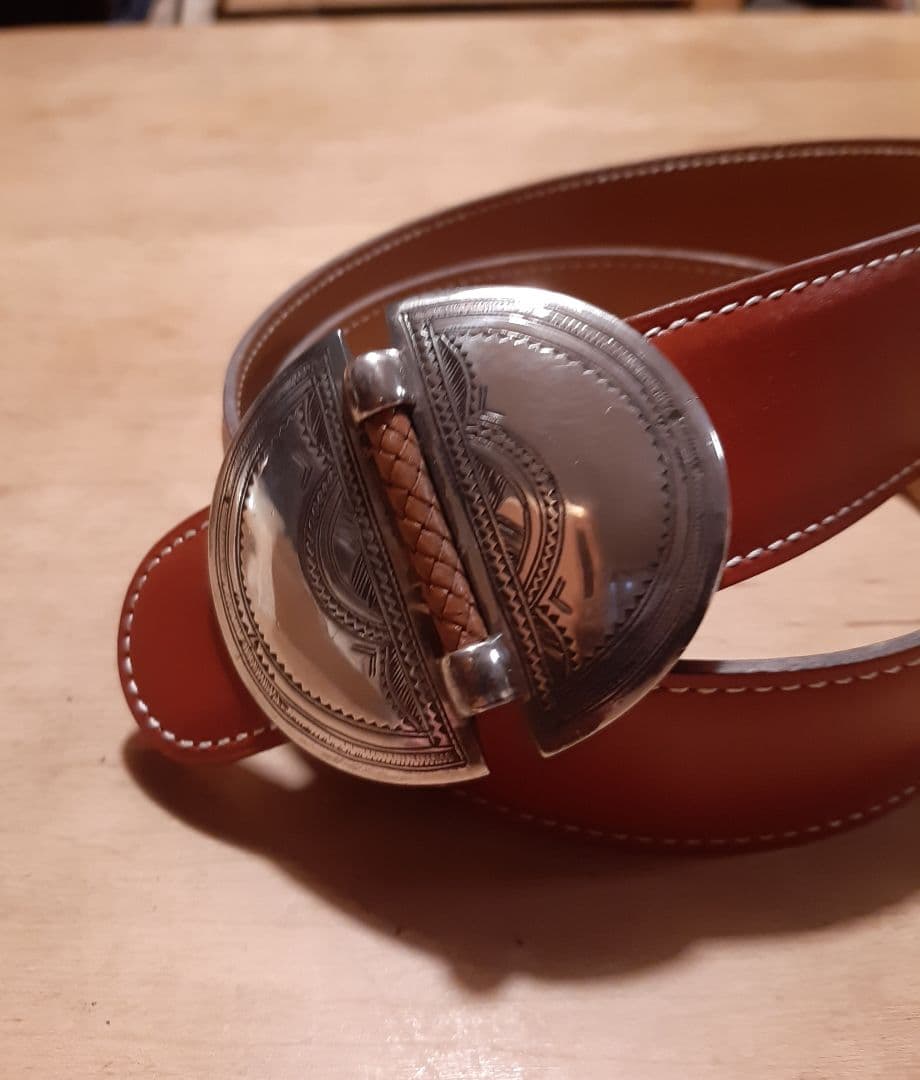 稀少 HERMES エルメスベルト　 トゥアレグ シルバー