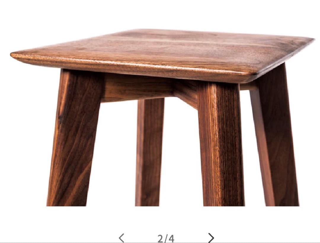 木製ダークブラウンスツール