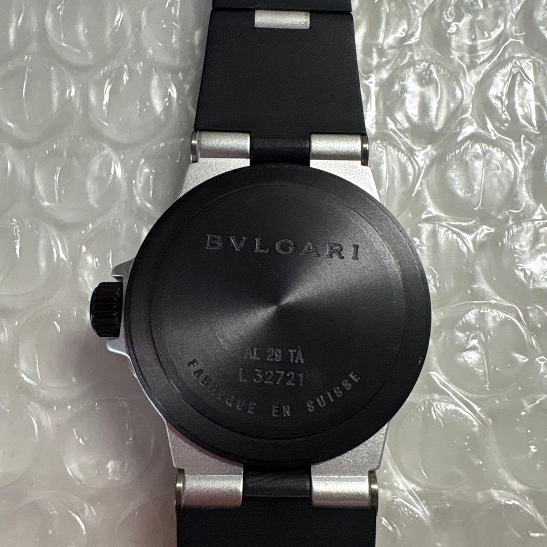 稼動品⭐️BVLGARI デイトクォーツAL29TA アルミニウム ラバーベルト