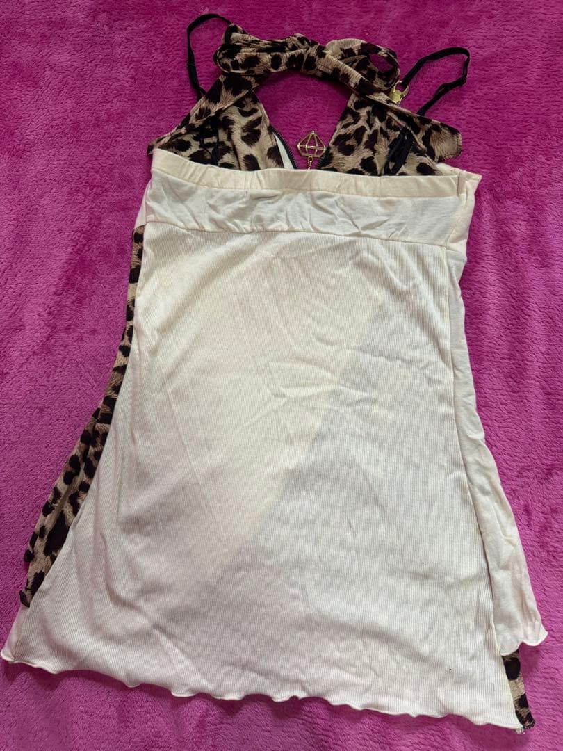 ヒョウ柄キャミソール ジッパー付き