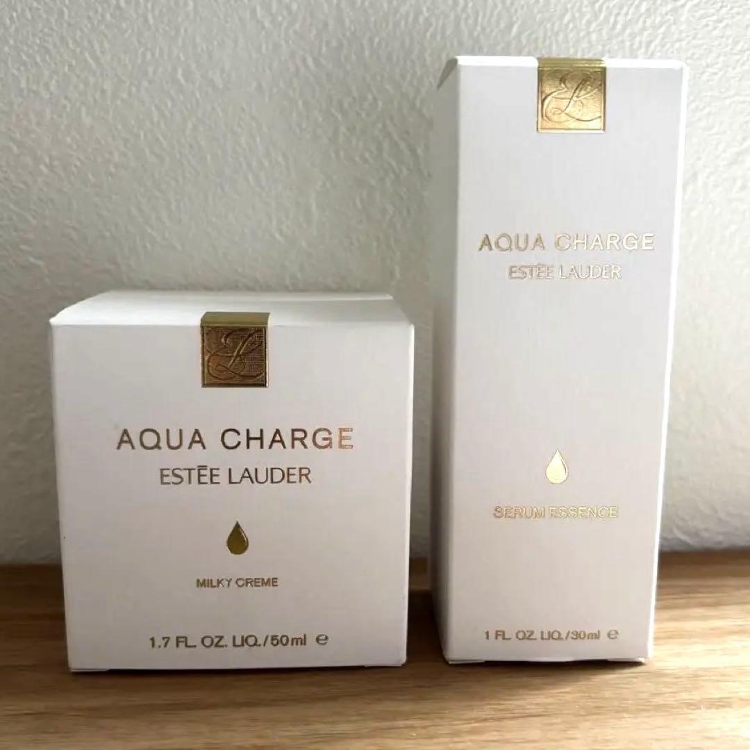 【新品未開封】エスティローダー　アクアチャージ　クリーム　美容液　２点セット