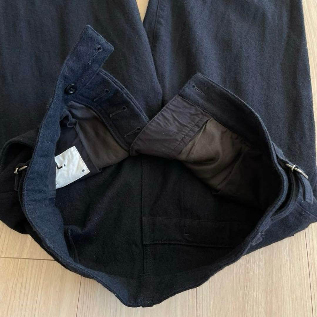 MHL. エムエイチエル マーガレットハウエル ツータックウールワイドパンツ