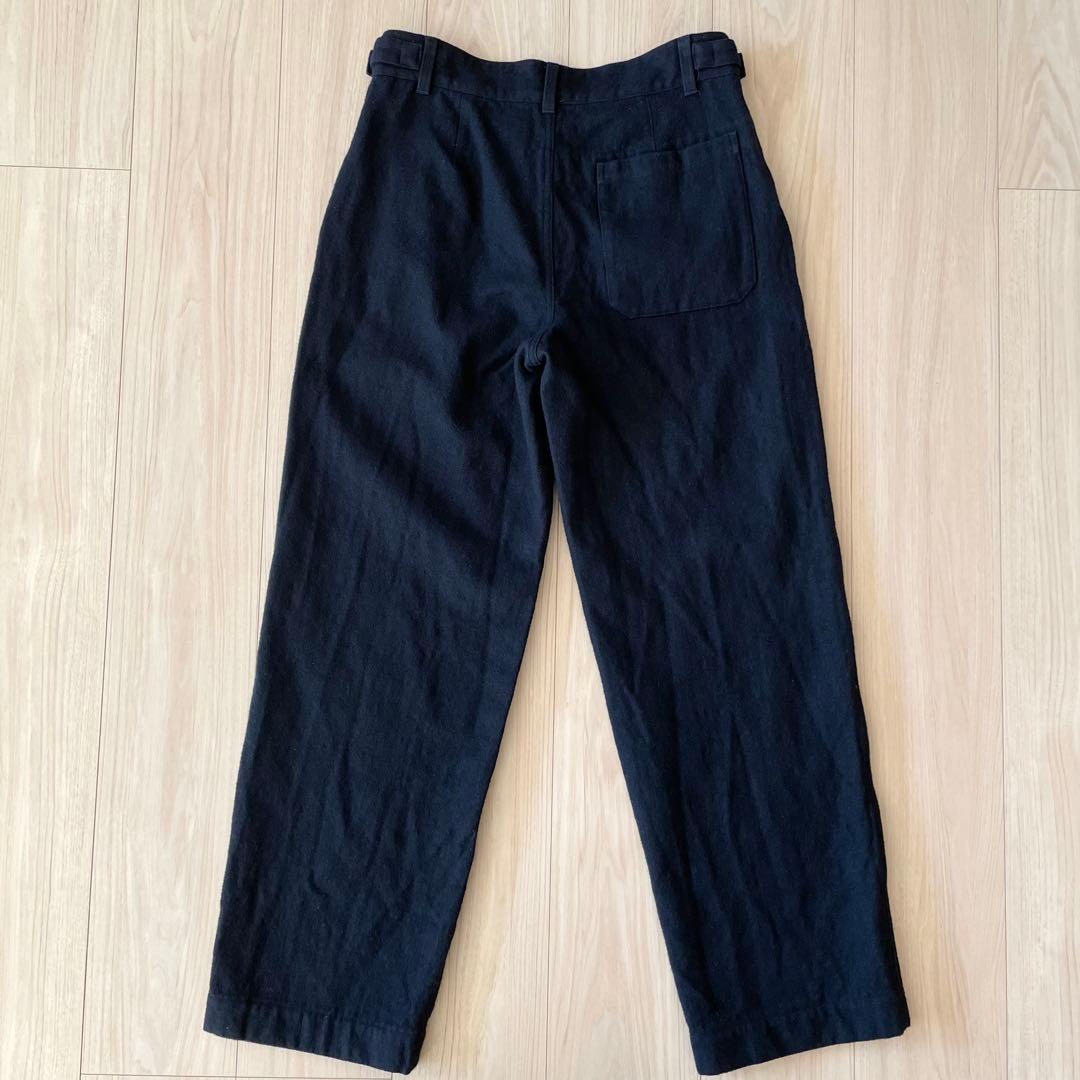 MHL. エムエイチエル マーガレットハウエル ツータックウールワイドパンツ