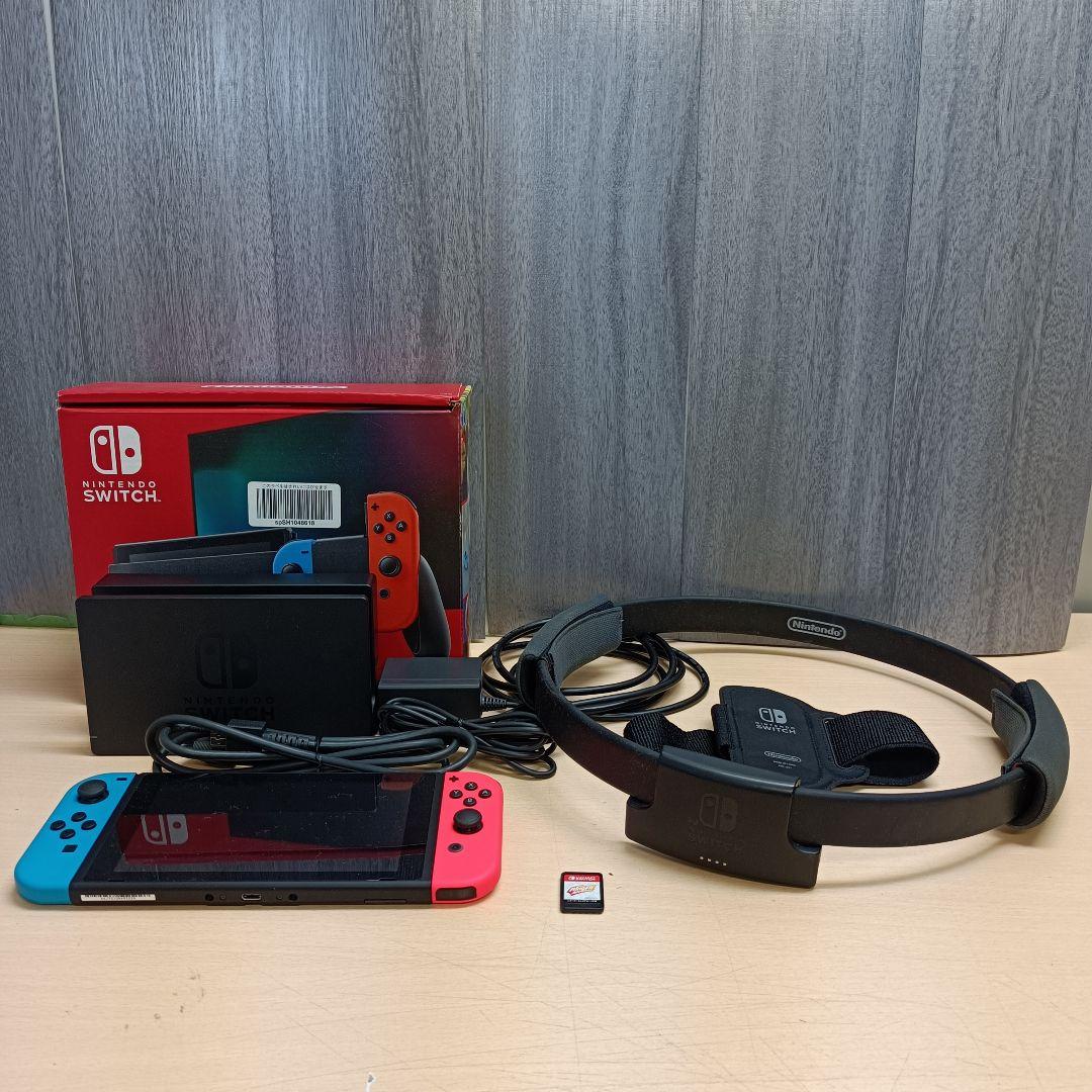 m011403fk Nintendo Switch 本体 赤/青 リングコン付き