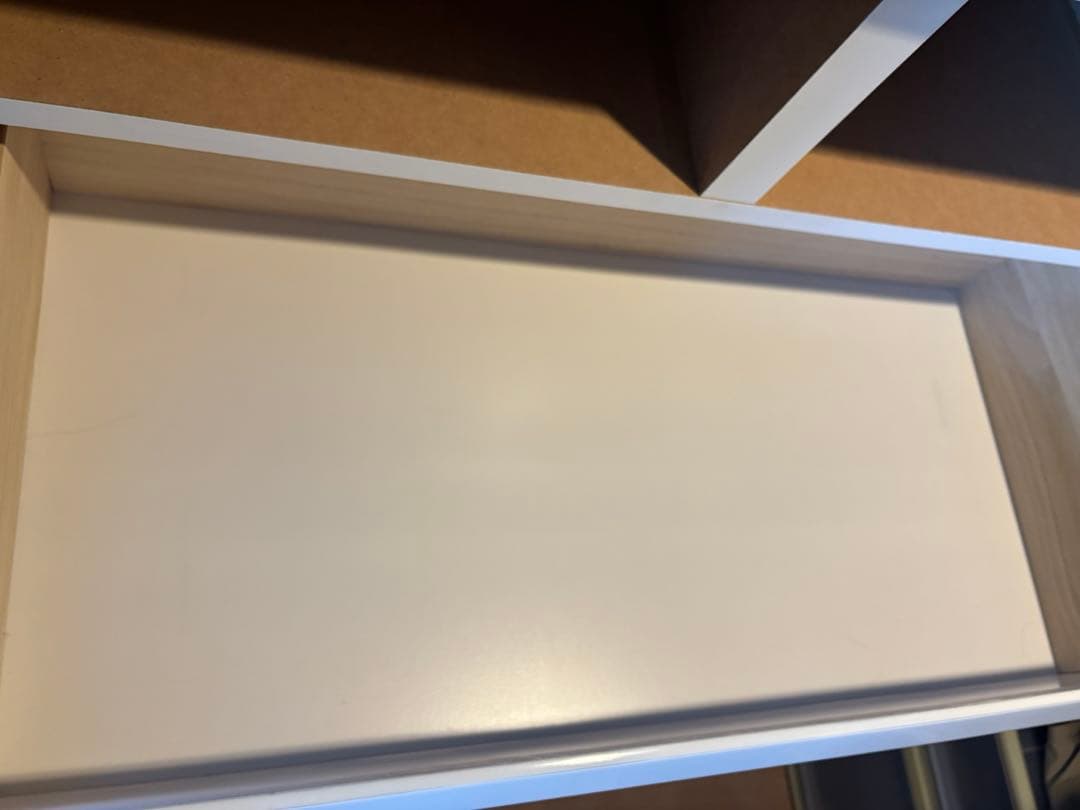 幅80 ハイチェスト　ホワイト　6段