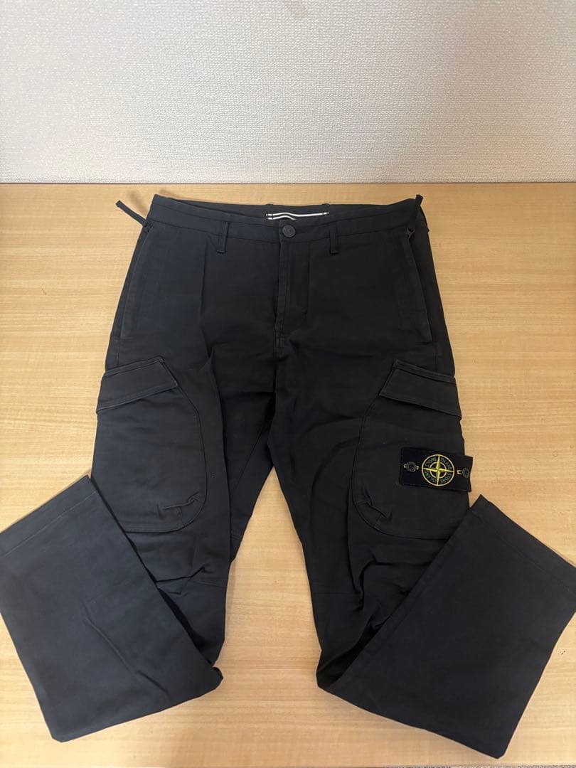 希少レアサイズ　美品　ストーンアイランド　カーゴパンW29 ブラック