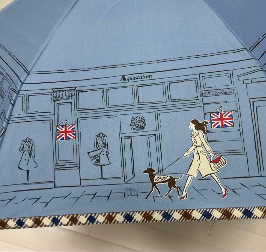 Aquascutum ロンドンガール　折畳日傘　遮光率99.99%