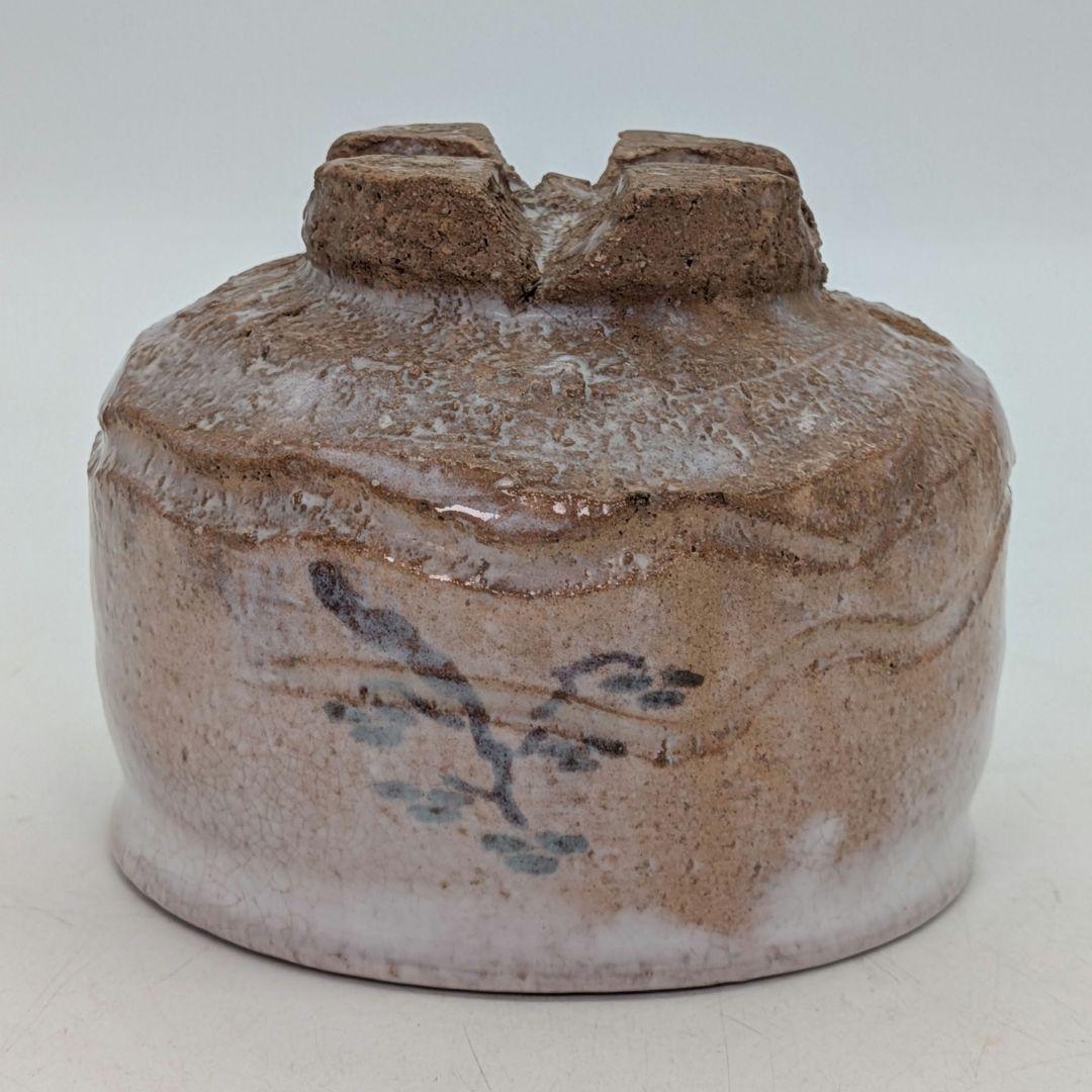 止原伸郎 萩茶盌 銘「木」 共箱合布 抹茶碗 抹茶茶碗 茶道具 茶器 食器 萩焼