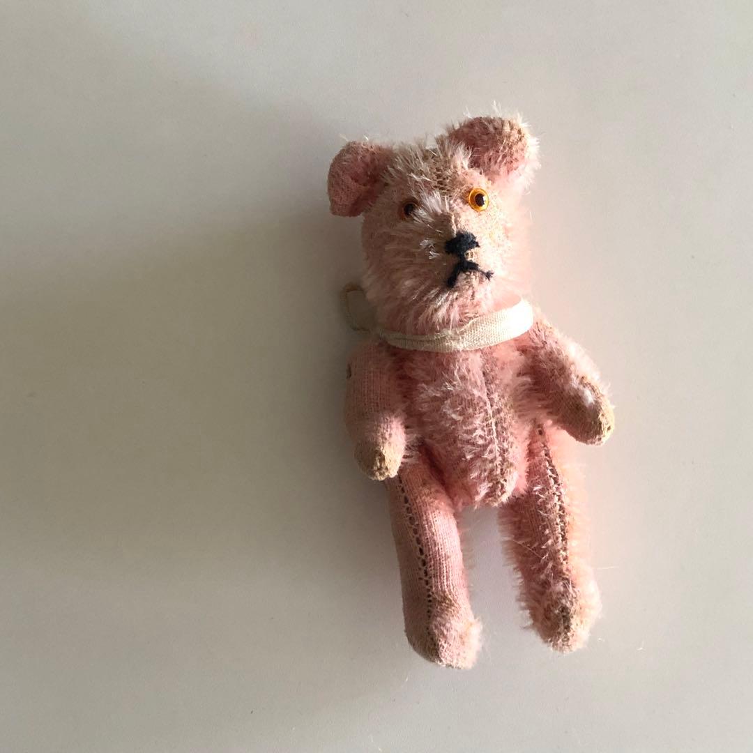 専用　ヴィンテージ ピンク テディベア 約15cm