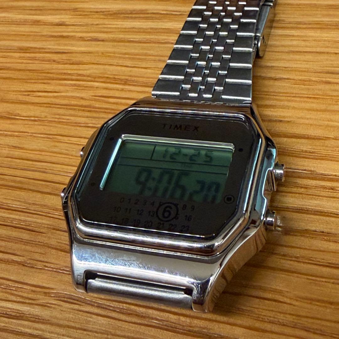 MM6メゾンマルジェラ×TIMEX腕時計 シルバー タイメックス