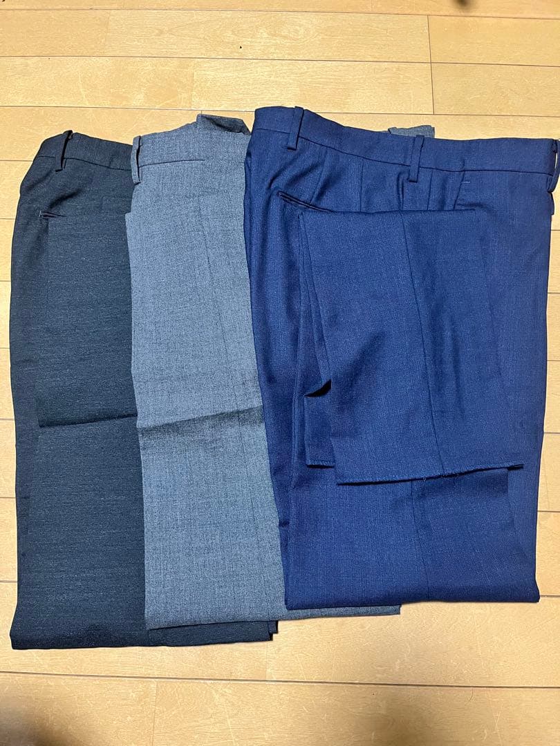 SHIPS スラックス 3点セット ネイビー グレー ダークグレー