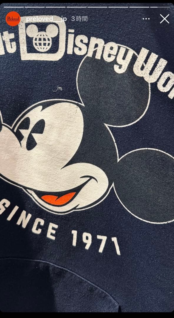 【kamecco】Walt Disney ミッキーパーカー vintage