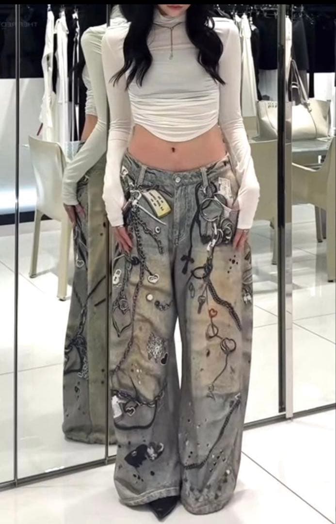 新品紙タグ付♡theredthread♡S print sweat1 toys