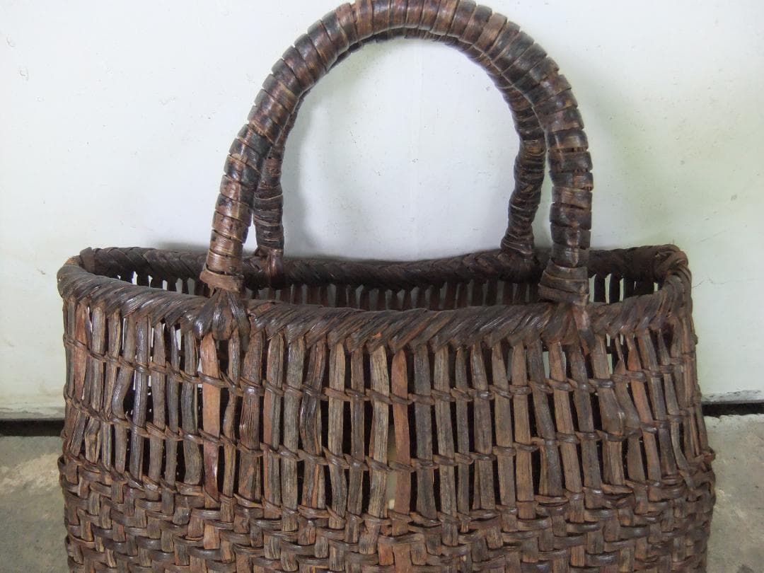 ヴィンテージ 山葡萄かご