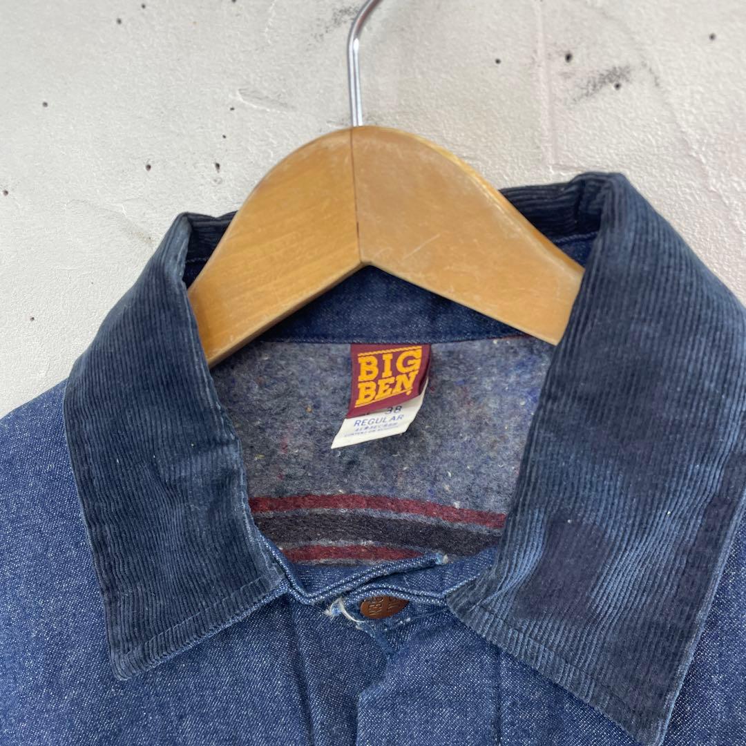 【美品】BIG BEN デニム カバーオール 濃厚 ライナー USA製