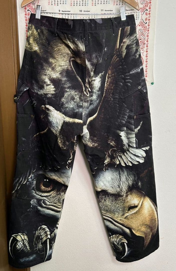 【激レア・絶版】Supreme　イーグル　ダブルニー　パンツ ブラック　黒　36