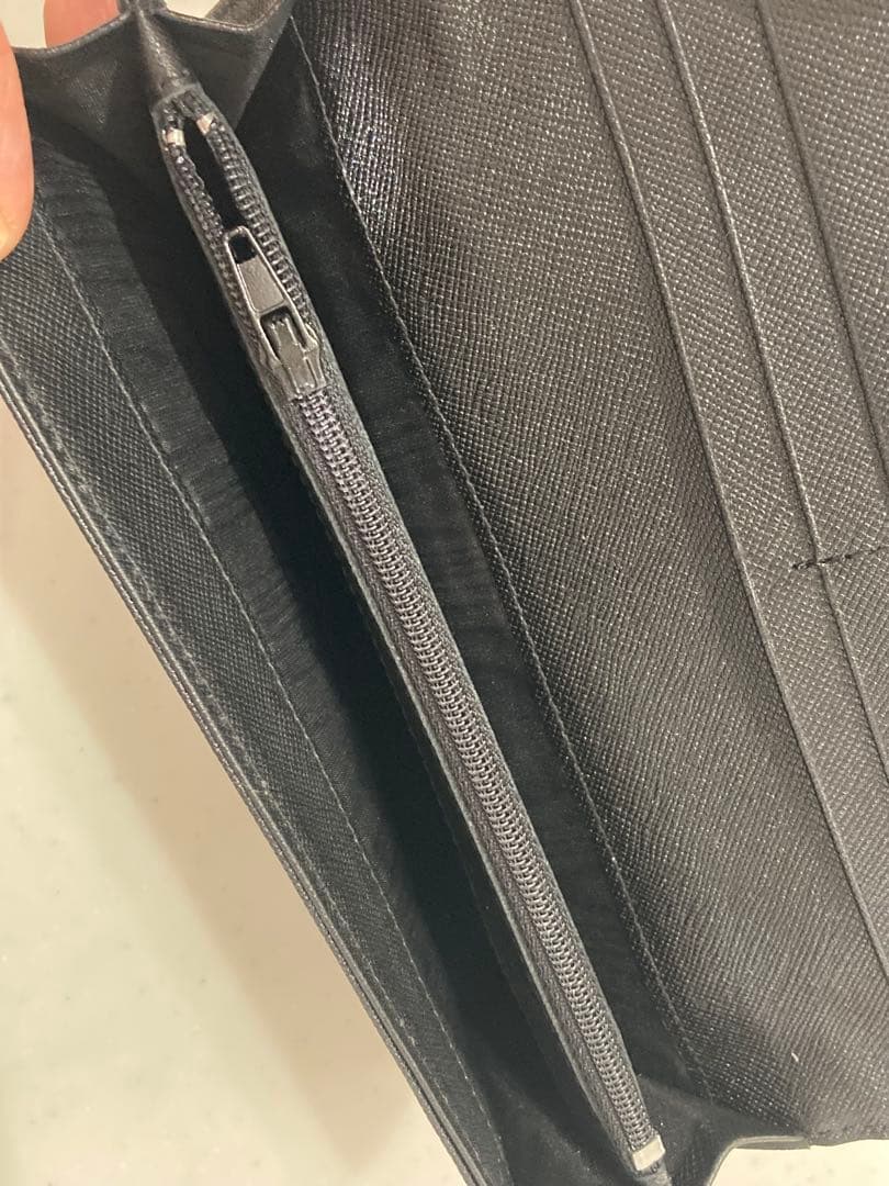 PRADA テッスート 長財布 ネロ