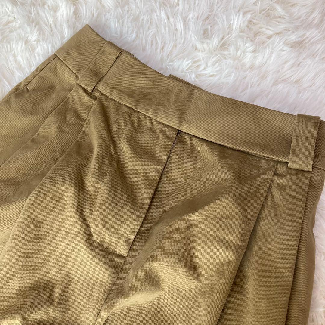 スタジオニコルソン　2タック　ワイドパンツ　ピーチコットンツイル　チノ