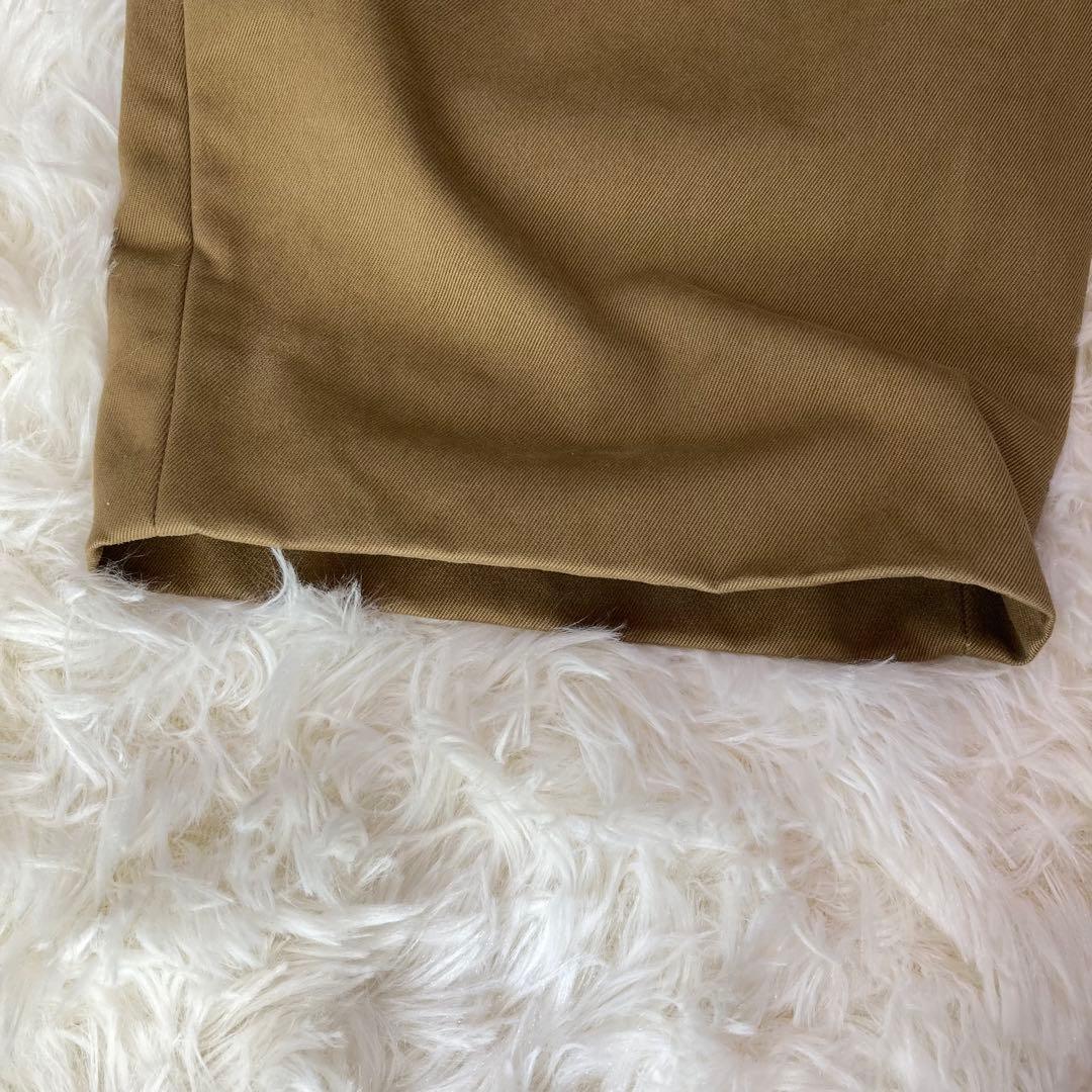 スタジオニコルソン　2タック　ワイドパンツ　ピーチコットンツイル　チノ