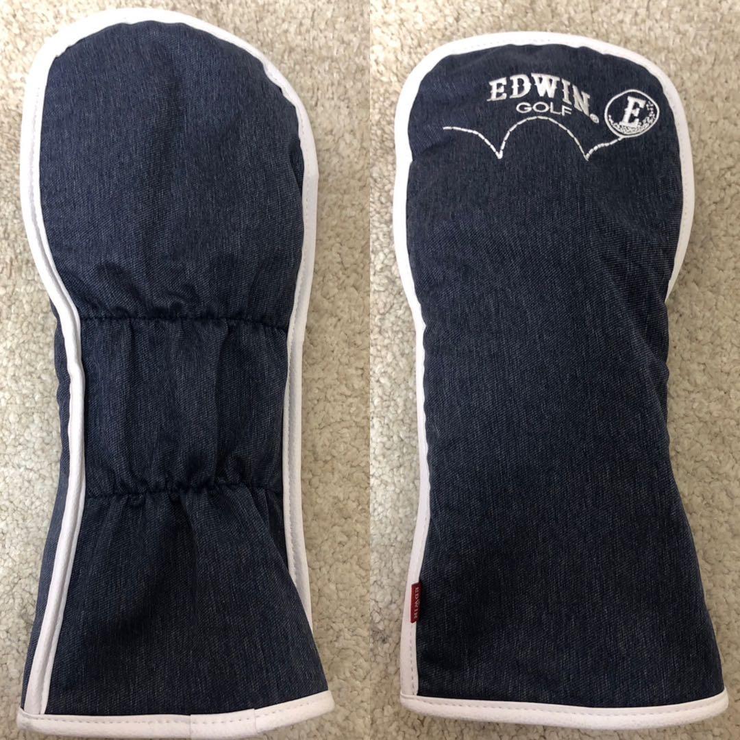 ほぼ未使用❗️希少　完売品❗️EDWIN キャディバッグ & ヘッドカバーセット