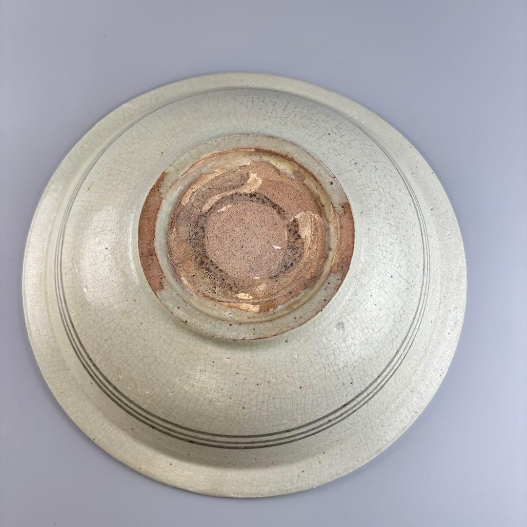 中国 魚 大皿 鉄 絵皿 陶磁器 飾皿