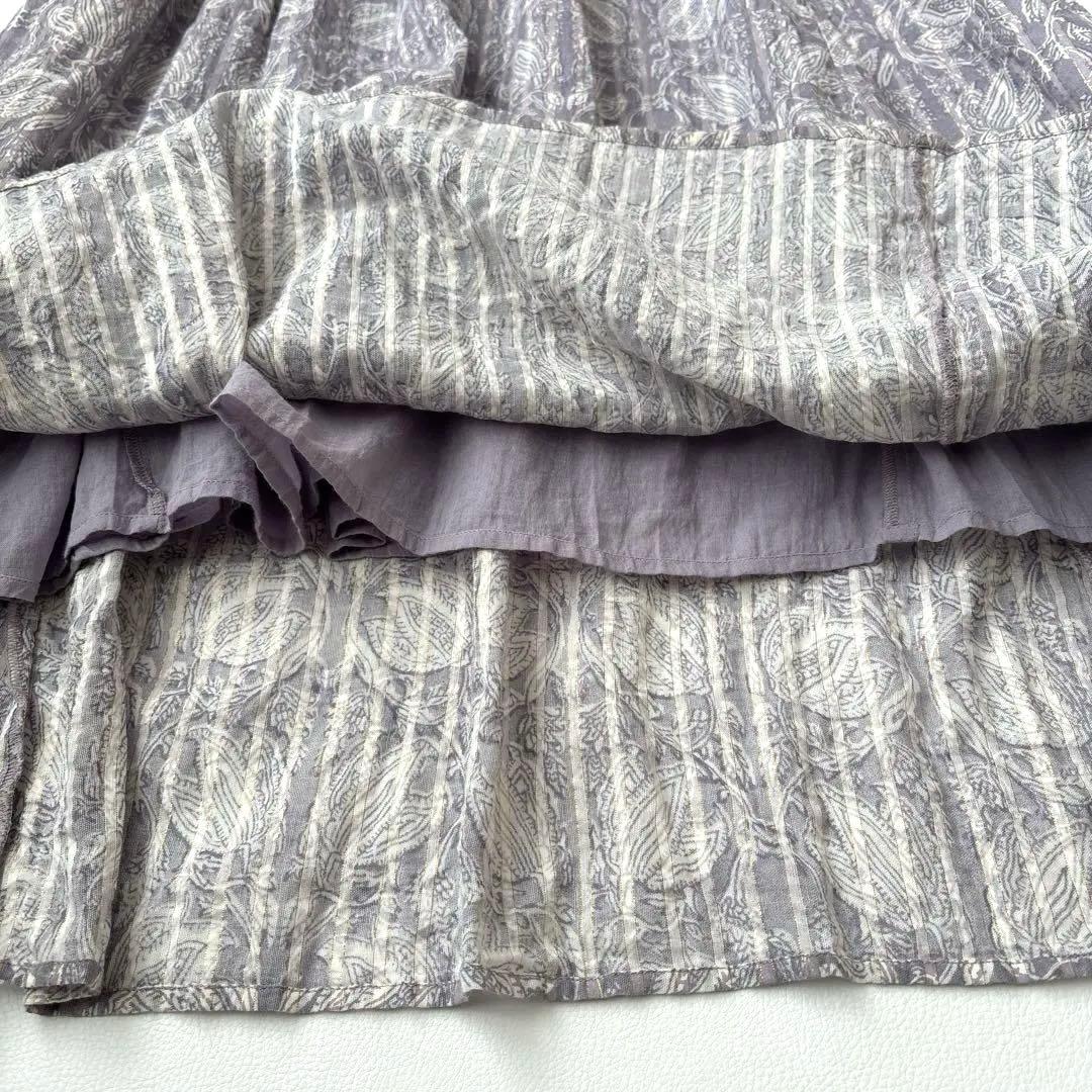 ヌキテパ　ヨークエンブロイダリードレスワンピース　ビューティー＆ユースライラック