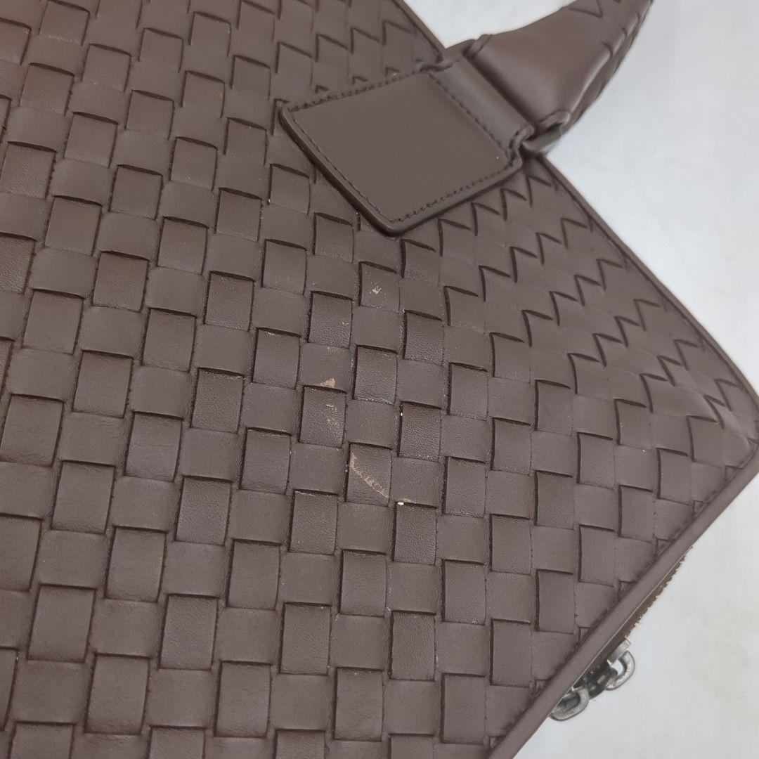 極美品✨️　ボッテガヴェネタ イントレチャート ビジネスバッグ　ブラウン　自立