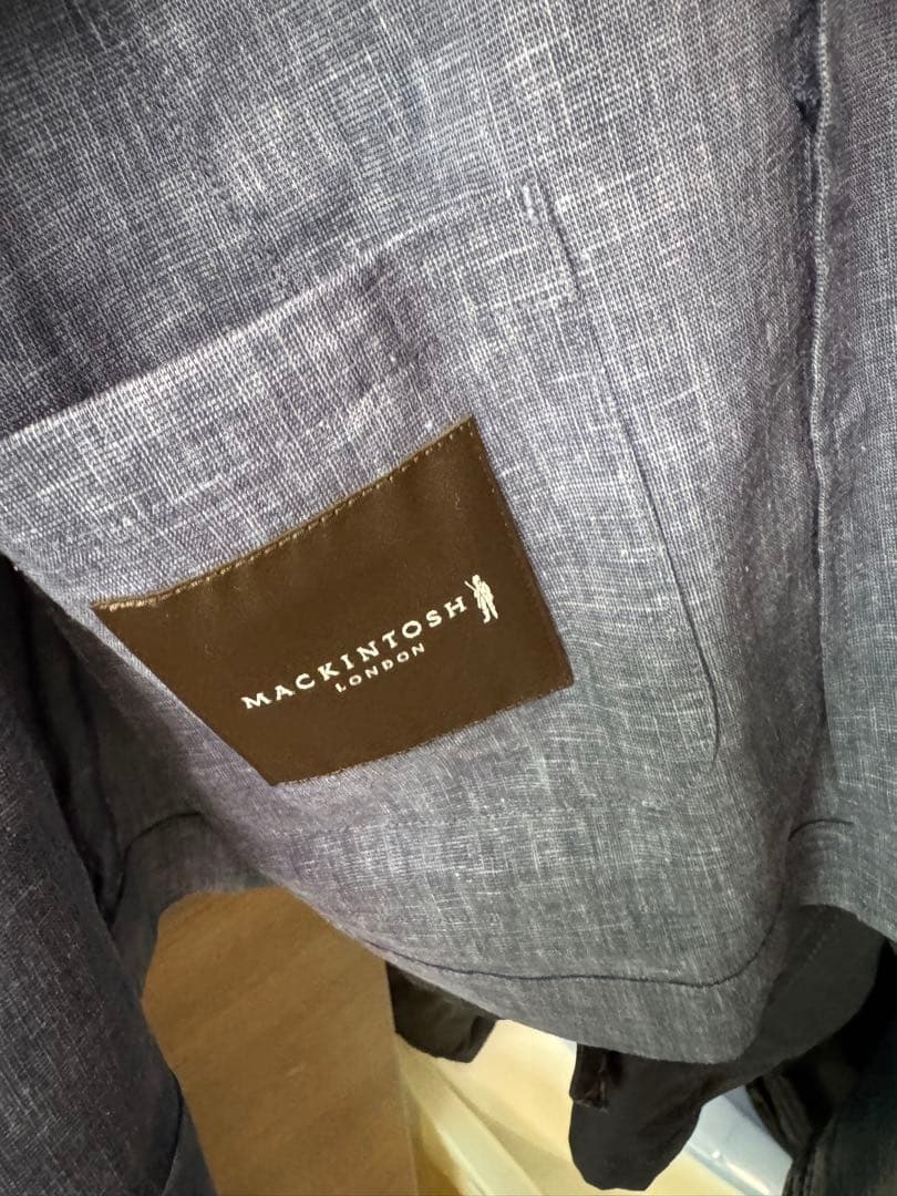 マッキントッシュロンドン テーラードジャケット SOLOTEX リネンジャケット