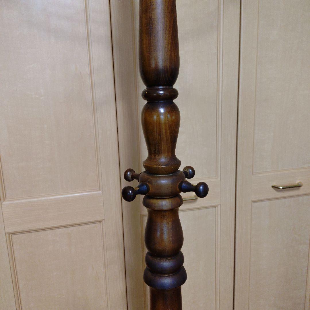 おしゃれなポールスタンド　コロニアル ハンガーラック　カリモク