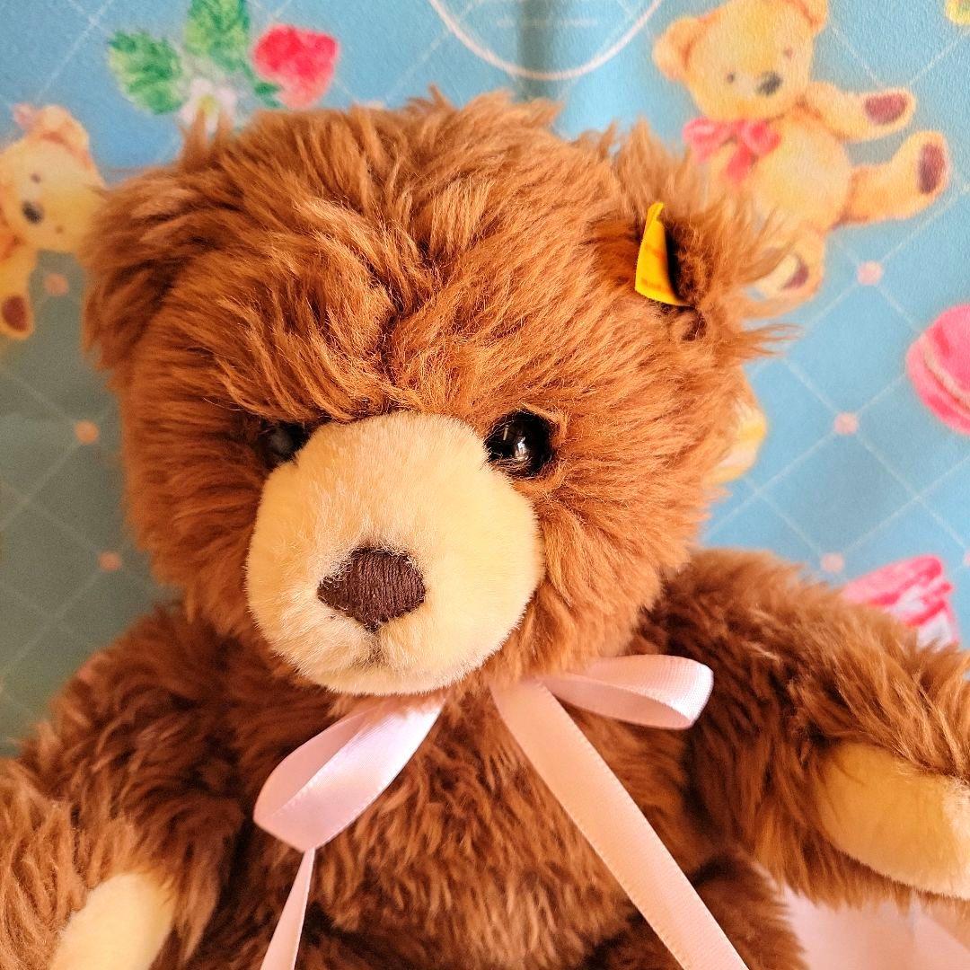 シュタイフ　Molly Teddy（モリーテディ）19678 ブラウン　リボン