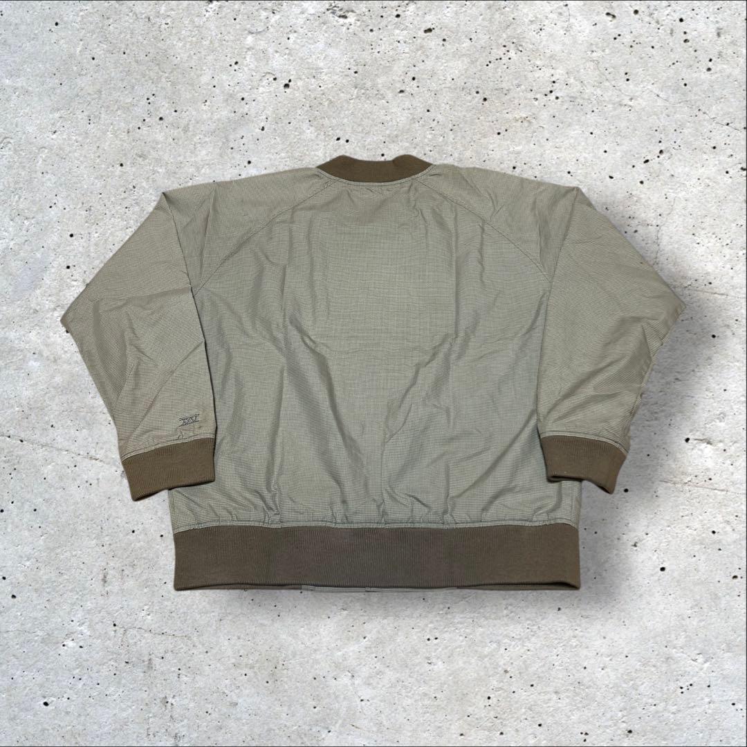 old stussy 90s スタジャン　ブラウン　ガンクラブチェック