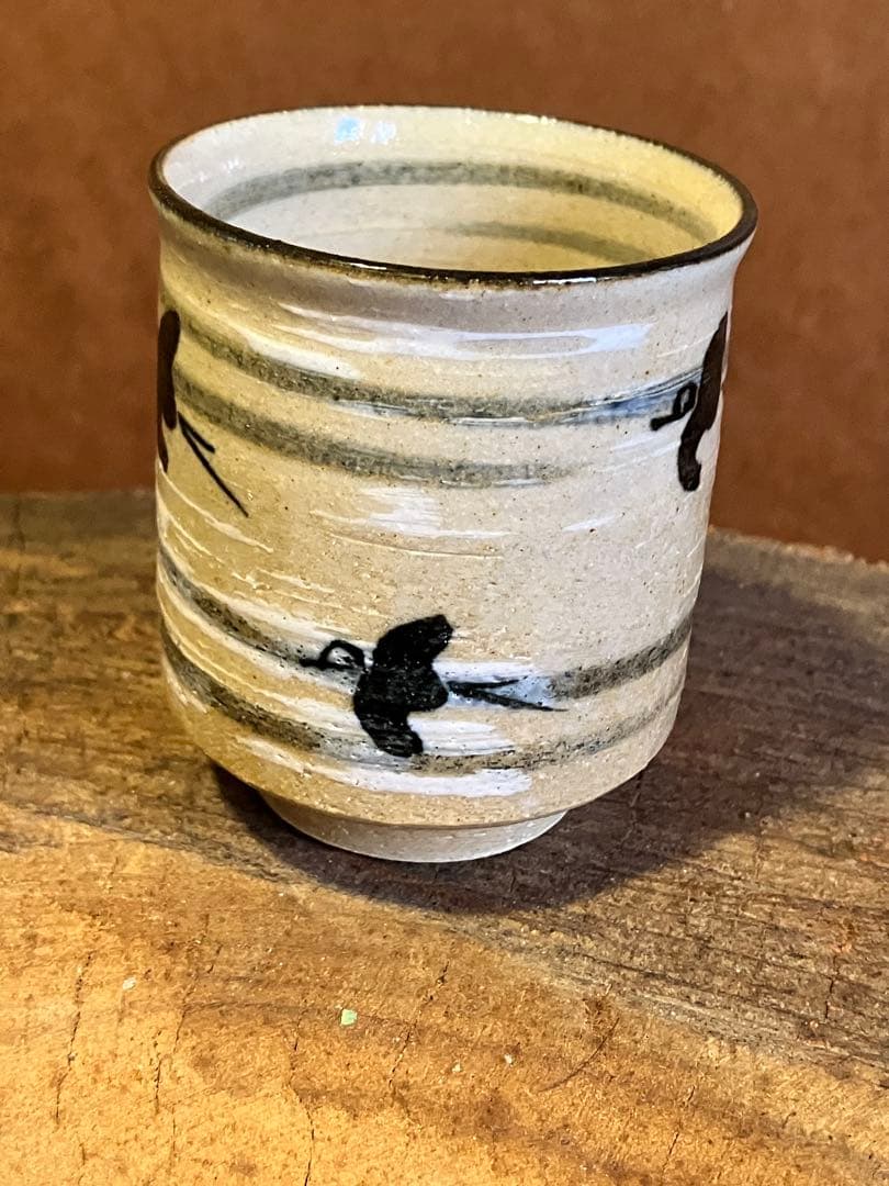 絵唐津　湯呑み　フリーカップ