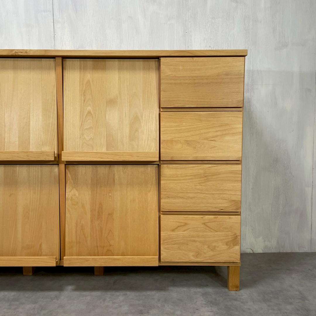 高野木工 レッチェ マガジンラック ホワイトオーク キャビネット ナチュラル