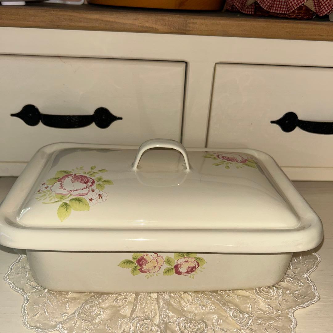 イマン　フローラホーローセット