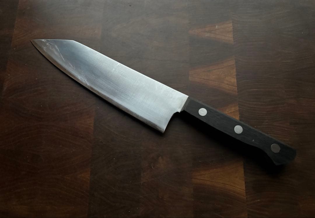 京都　有次　平常一品　切付　190mm 三徳　包丁　青紙スーパー　良品