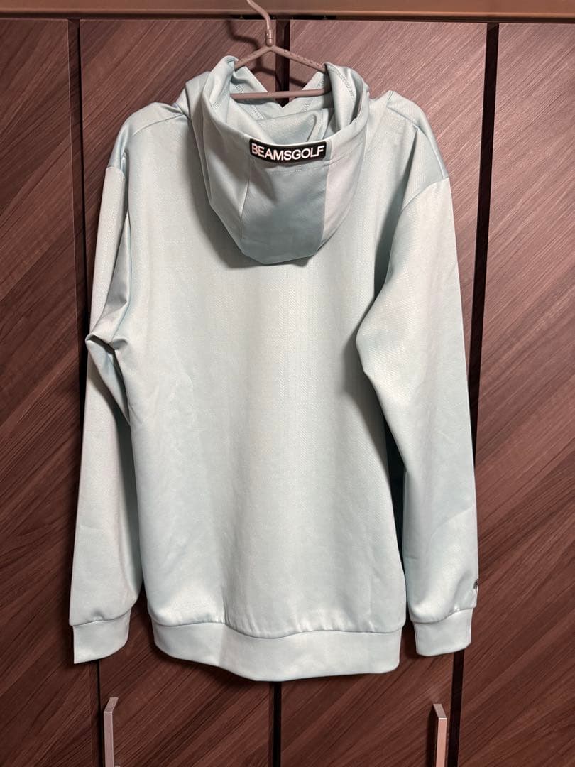【美品】BEAMS GOLF プルオーバーパーカー　サイズXL サックスブルー