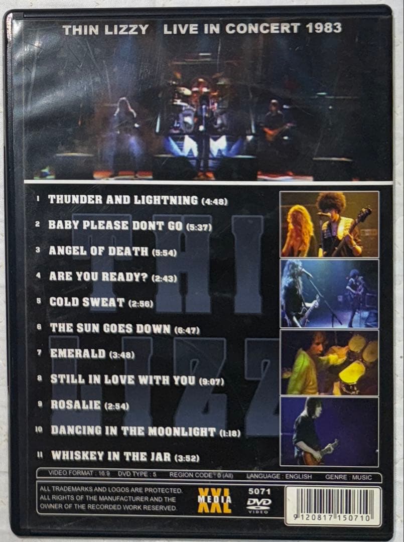 DVD！サイクス！THIN LIZZY LIVE IN CONCERT 1983