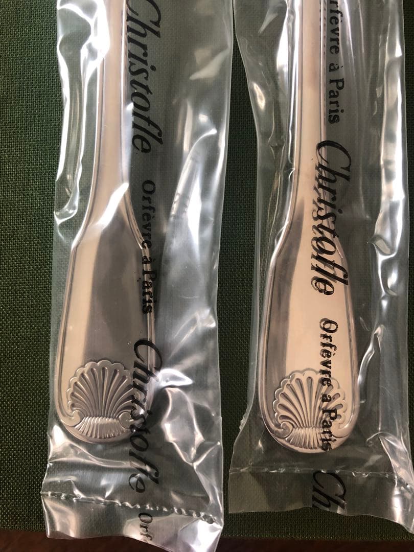 希少　クリストフル　ヴァンドームアルカンシア　シルバーデザートフォーク未開封