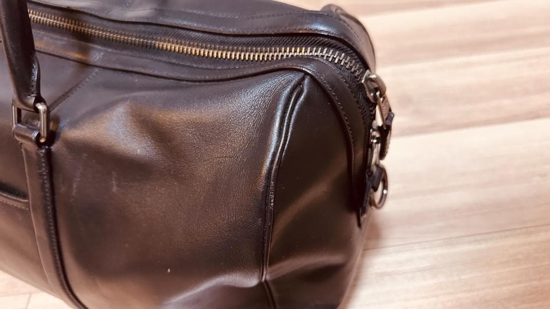 【美品】コーチ COACH ボストンバッグ レザー C5306 QB/BLACK